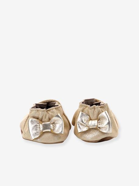 Chaussons cuir souple bébé Mini Love 874682-10 © or - vertbaudet enfant 
