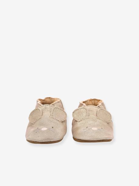 Chaussons cuir souple bébé Mouse Nose 946551-10 ROBEEZ© - rose, Chaussures