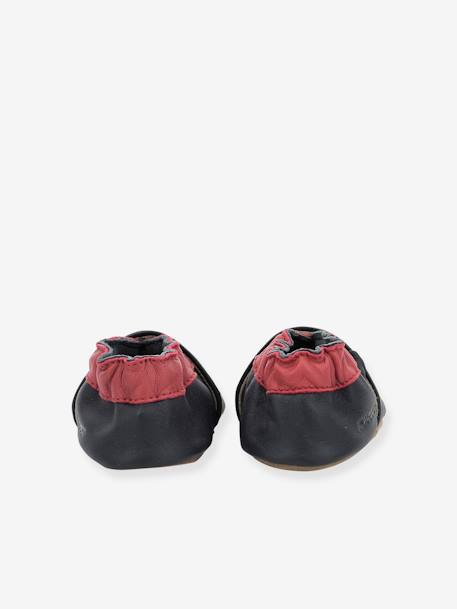 Chaussons cuir souple bébé Cretace Star 946820-10 © marine - vertbaudet enfant 