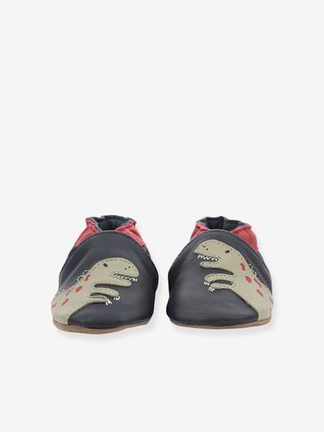 Chaussons cuir souple bébé Cretace Star 946820-10 © marine - vertbaudet enfant 