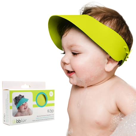 Visière pare-shampooing en silicone KÄP bleu+vert - vertbaudet enfant 