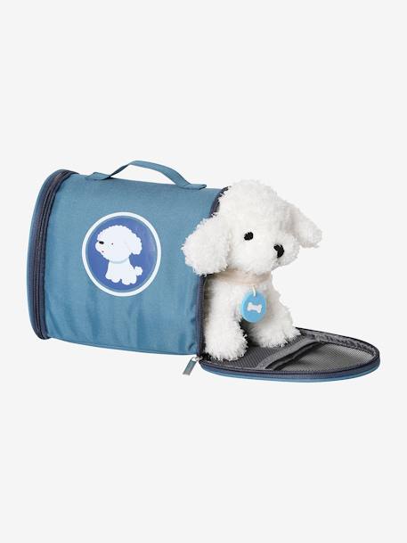 Peluche animal de compagnie + accessoires en bois FSC® bleu - vertbaudet enfant 