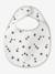 Lot 7 bavoirs naissance en coton bio* beige imprimé+blanc jungle+carreaux vert+Hérisson+multicolore+rose pâle+vert d'eau - vertbaudet enfant 