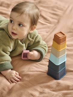 Speelgoed-Eerste levensjaren-Toren van siliconenblokjes