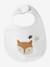 Lot 7 bavoirs naissance en coton bio* beige imprimé+blanc jungle+carreaux vert+Hérisson+multicolore+rose pâle+vert d'eau - vertbaudet enfant 