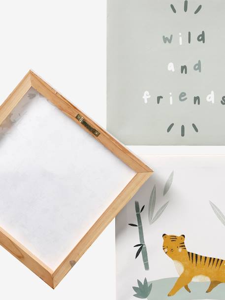 Lot de 3 toiles HANOÏ vert sauge - vertbaudet enfant 