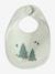Lot 7 bavoirs naissance en coton bio* beige imprimé+blanc jungle+carreaux vert+Hérisson+multicolore+rose pâle+vert d'eau - vertbaudet enfant 