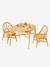Lot 2 chaises et table en rotin bois - vertbaudet enfant 