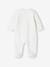 Pyjama bébé mixte mouton en velours ouverture naissance écru - vertbaudet enfant 