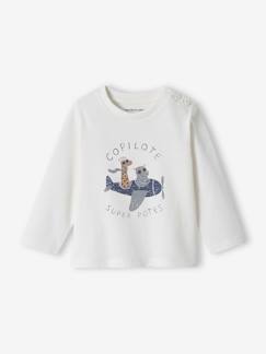 Baby-T-shirt, coltrui-Decoratief T-shirt babyjongen