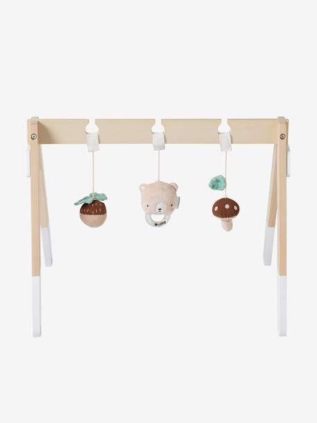 Portique d'éveil en bois FSC® beige+Tanzanie - vertbaudet enfant 