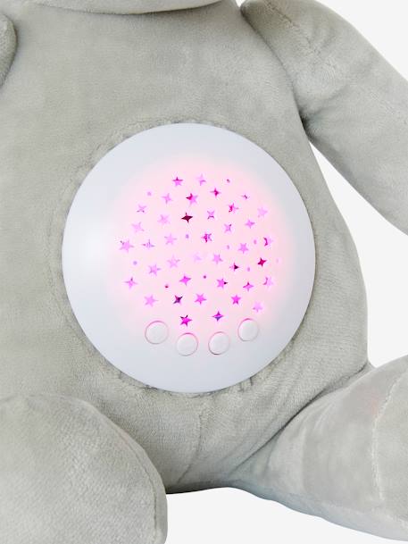 Veilleuse Peluche projecteur d'étoiles bleu jean+dinosaure+jaune d'or+orange - vertbaudet enfant 