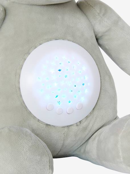 Veilleuse Peluche projecteur d'étoiles bleu jean+dinosaure+jaune d'or+orange - vertbaudet enfant 