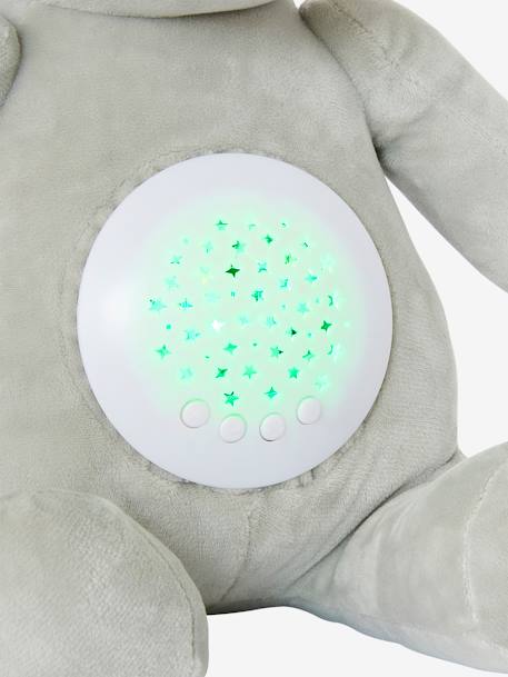 Veilleuse Peluche projecteur d'étoiles bleu jean+dinosaure+jaune d'or+orange - vertbaudet enfant 