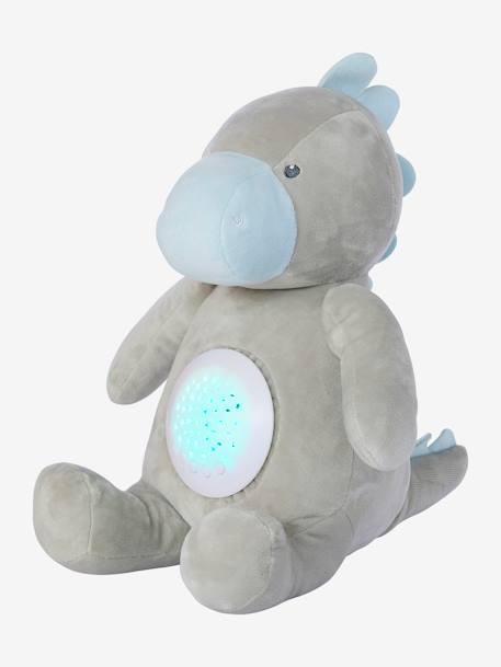 Veilleuse Peluche projecteur d'étoiles bleu jean+dinosaure+jaune d'or+orange - vertbaudet enfant 