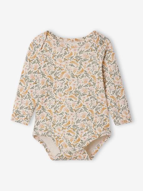 Lot de 5 bodies 'Rennes' bébé emmanchure US écru - vertbaudet enfant 