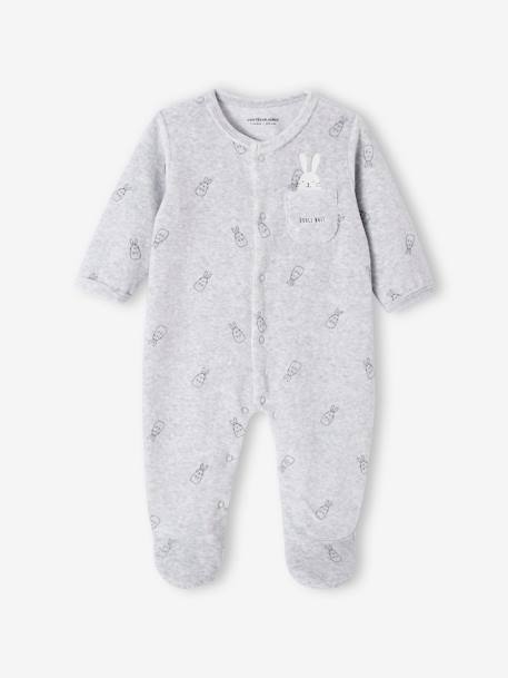 Bébé-Pyjama bébé mixte en velours lapins