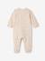 Pyjama bébé mixte en molleton ouverture pont pressionnée écru - vertbaudet enfant 