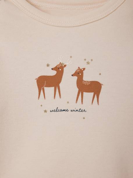 Lot de 5 bodies 'Rennes' bébé emmanchure US écru - vertbaudet enfant 