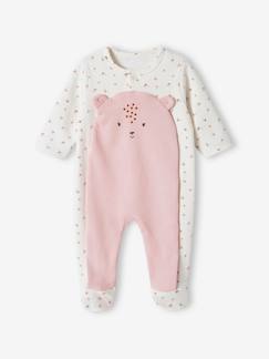 Baby-Pyjama,  overpyjama-Molton slaappakje van molton met drukknopen aan de voorkant