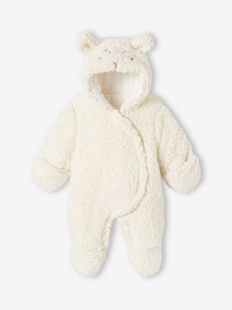 Babypakje 'schaap' in imitatiebont ecru - vertbaudet enfant 