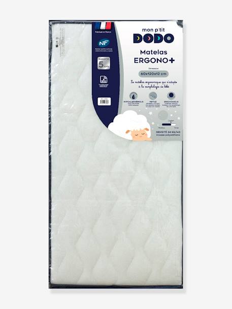Matelas bébé 3D Ergono+ blanc - vertbaudet enfant 