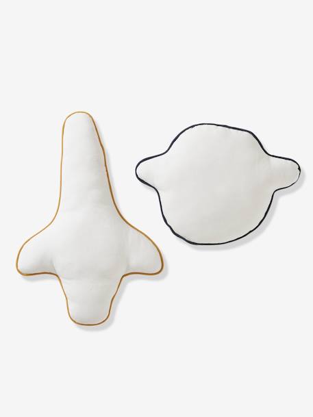Lot de 2 coussins Space bleu imprimé - vertbaudet enfant 