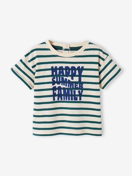 T-shirt bébé capsule famille marin rayé vert - vertbaudet enfant 