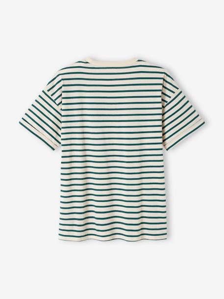 T-shirt mixte adulte capsule famille marin rayé vert - vertbaudet enfant 