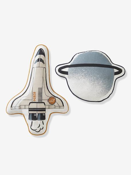 Lot de 2 coussins Space bleu imprimé - vertbaudet enfant 