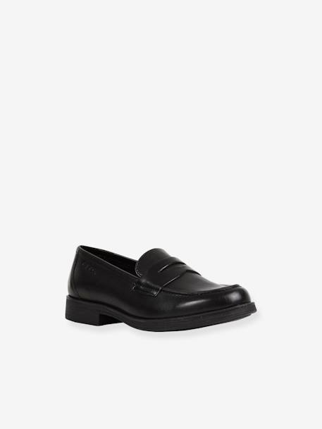 Mocassins en cuir enfant JR Agata noir - vertbaudet enfant 