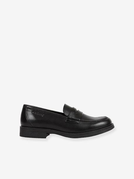 Mocassins en cuir enfant JR Agata noir - vertbaudet enfant 