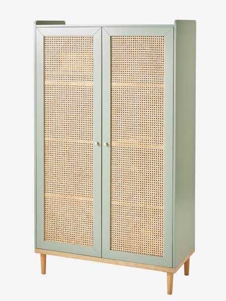 Armoire cannage POÉSIE rose+vert - vertbaudet enfant 