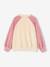 Sweat raglan en éponge motifs fleurs pop fille écru - vertbaudet enfant 