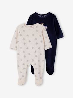 Baby-Pyjama,  overpyjama-Fluwelen babyslaappakje vos