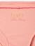 Lot de 5 culottes fantaisie fille en maille côtelée rose nude - vertbaudet enfant 