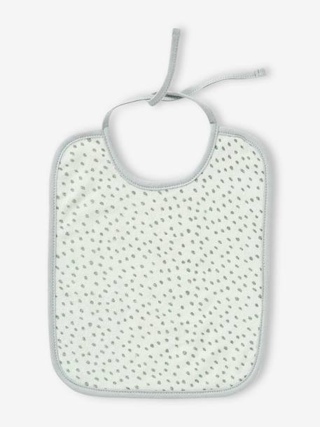 Lot 7 bavoirs bleu ciel+imprimé jungle+vert d'eau - vertbaudet enfant 