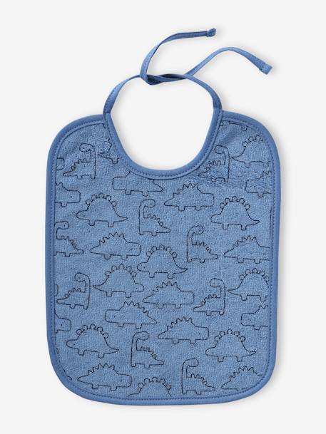 Lot 7 bavoirs bleu ciel+imprimé jungle+vert d'eau - vertbaudet enfant 