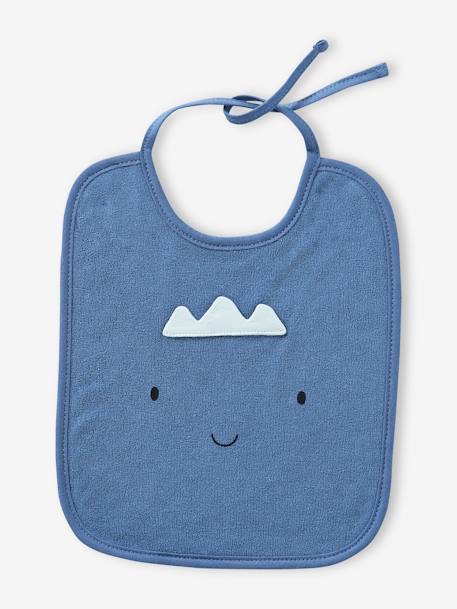 Lot 7 bavoirs bleu ciel+imprimé jungle+vert d'eau - vertbaudet enfant 