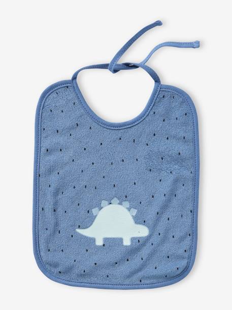 Lot 7 bavoirs bleu ciel+imprimé jungle+vert d'eau - vertbaudet enfant 