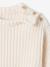 Pull bébé garçon en côte perlée beige chiné+écru+vert sauge - vertbaudet enfant 