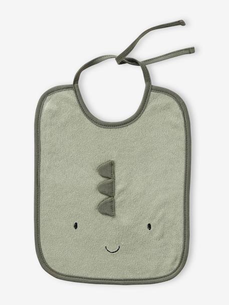 Lot 7 bavoirs bleu ciel+imprimé jungle+vert d'eau - vertbaudet enfant 