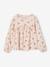 T-shirt blouse fille imprimé manches longues rose poudré+vert de gris - vertbaudet enfant 