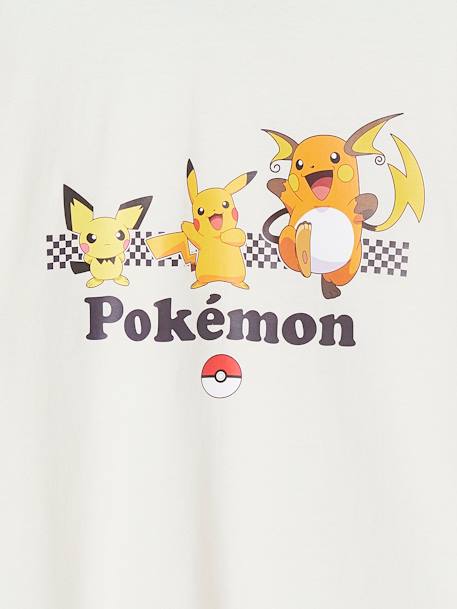 Jongensshirt met lange mouwen Pokemon® ecru - vertbaudet enfant 