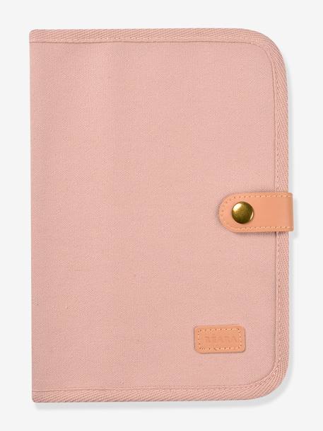 Hoesje voor groeiboekje BEABA grijs+parelgrijs+rozen - vertbaudet enfant 