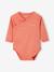 Set van 5 'hart' babyrompertjes met lange mouwen en opening voor pasgeborenen roze (poederkleur) - vertbaudet enfant 