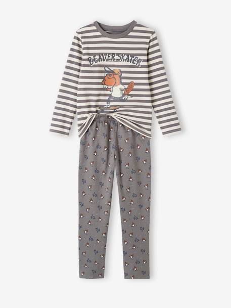 Pyjama castor skate garçon gris - vertbaudet enfant 