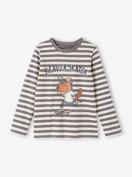 Pyjama castor skate garçon gris - vertbaudet enfant 