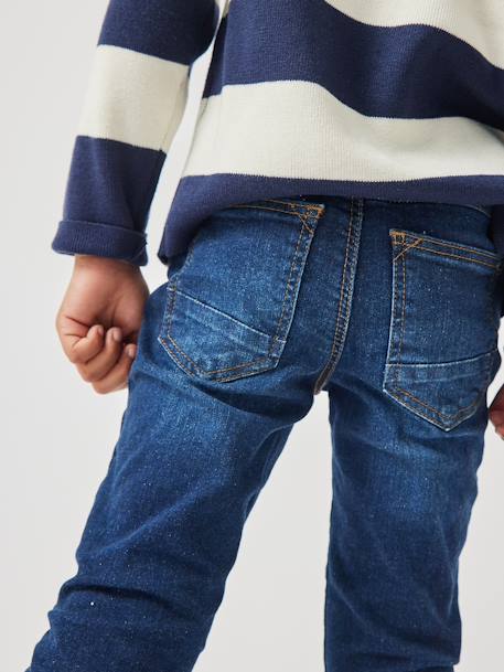 Slim fit jongensjeans Morphologik 'waterless' heupomtrek MEDIUM DENIM DONKERGRIJS+denimgrijs+double stone+RUW DENIM+STONE+zwart denim - vertbaudet enfant 