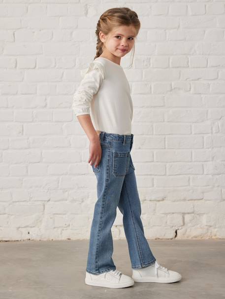 Jean flare 7/8ème fille stone - vertbaudet enfant 